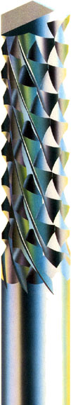 Drill Technology Diamond Cut, Downcut, Coarse Cut Carbide Router